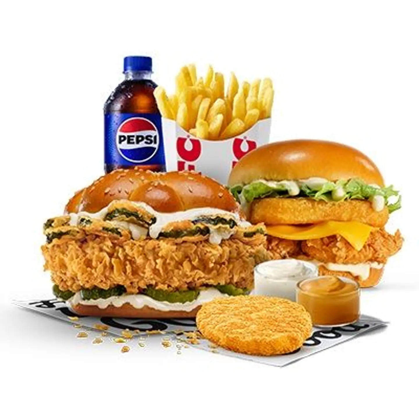 Pickled Burger + Cruncher Combo