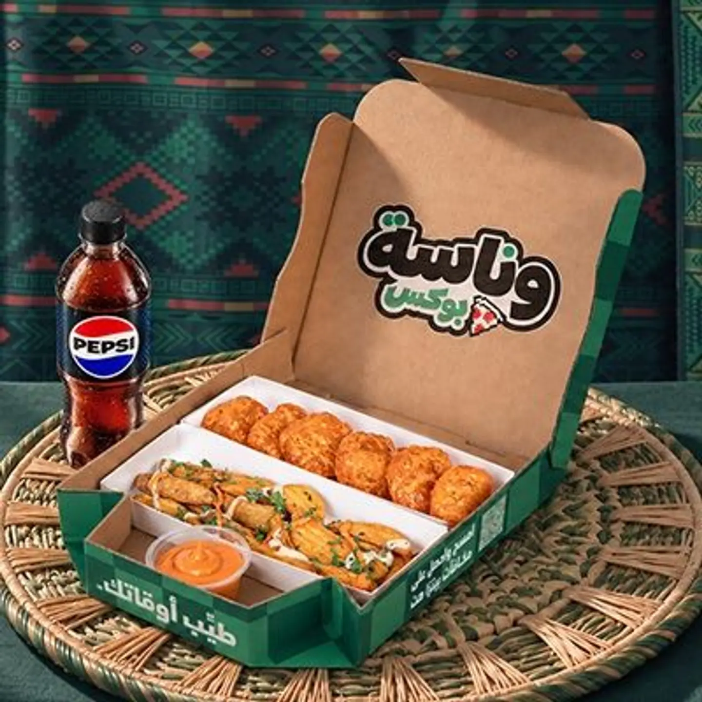 وجبة بوكس وناسة دجاج بدون عظم