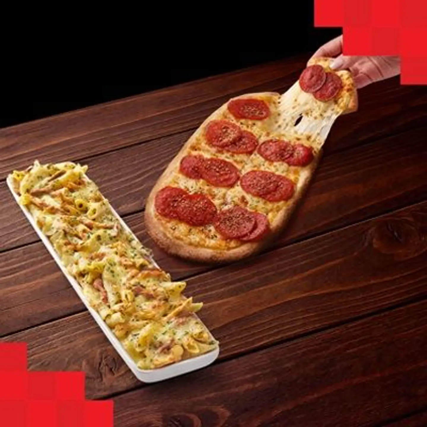 Crafted Flatzz With Baked Pasta