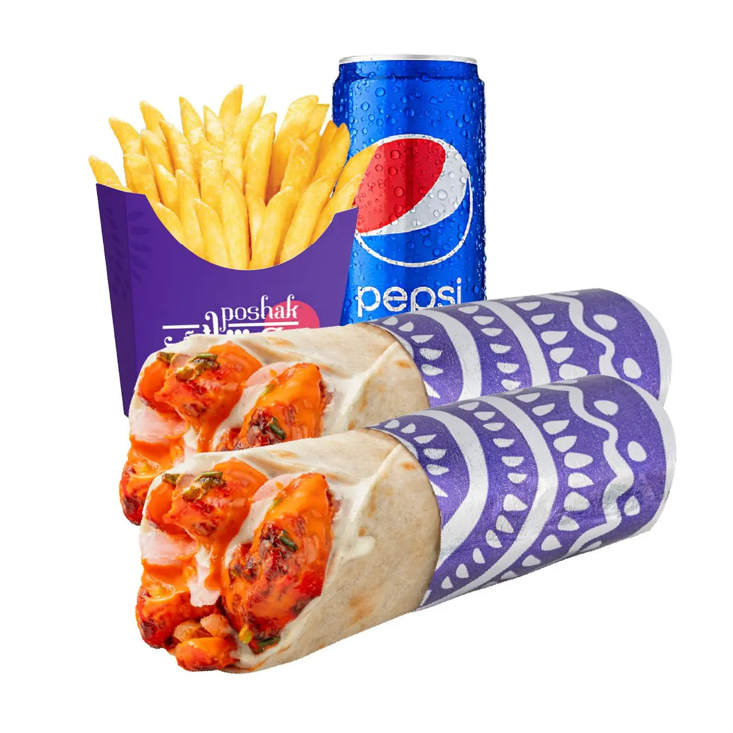 Poshak 2 Tikka Roll Combo